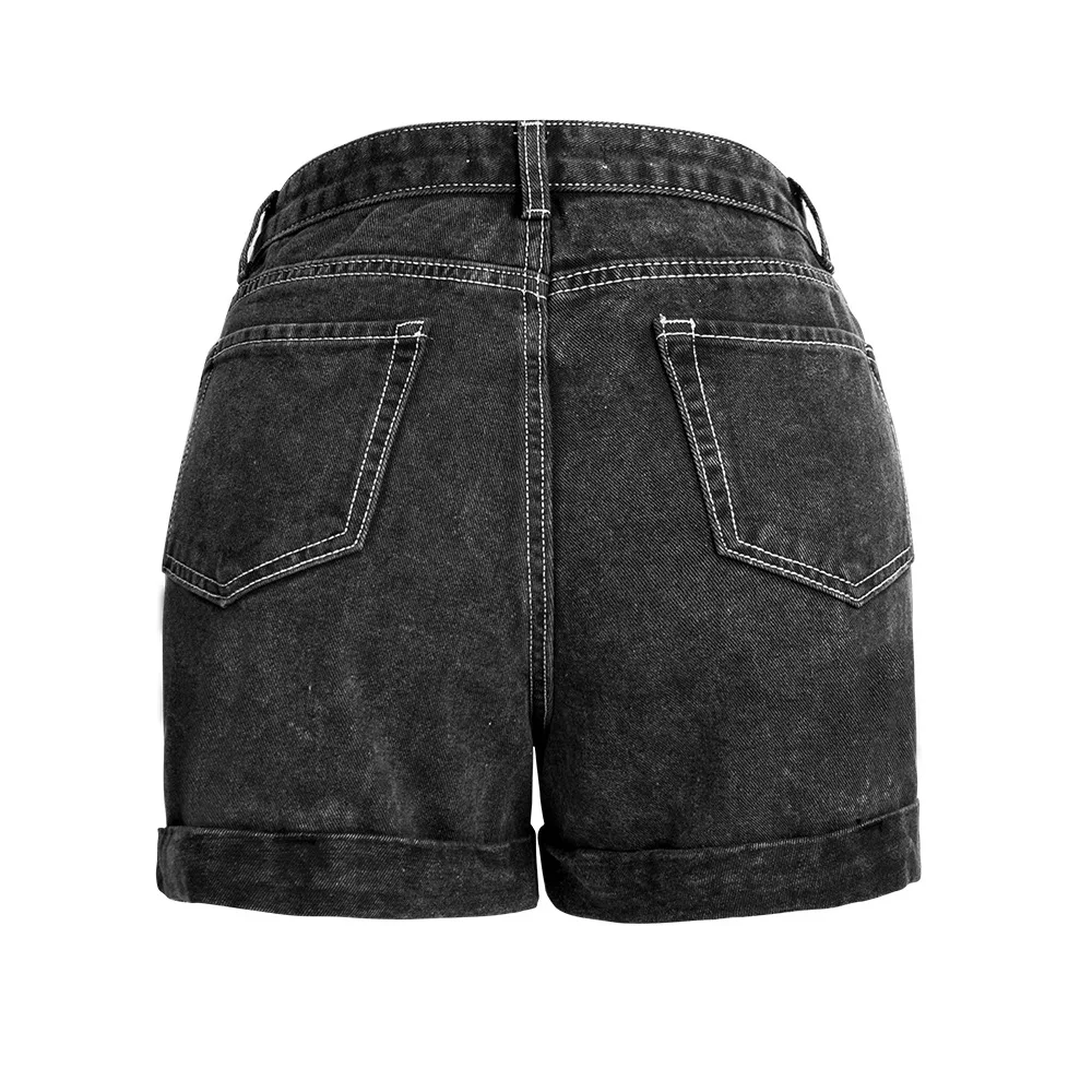 

2020, Summer New Women'S Denim Shorts High Waist Loose Wide Leg