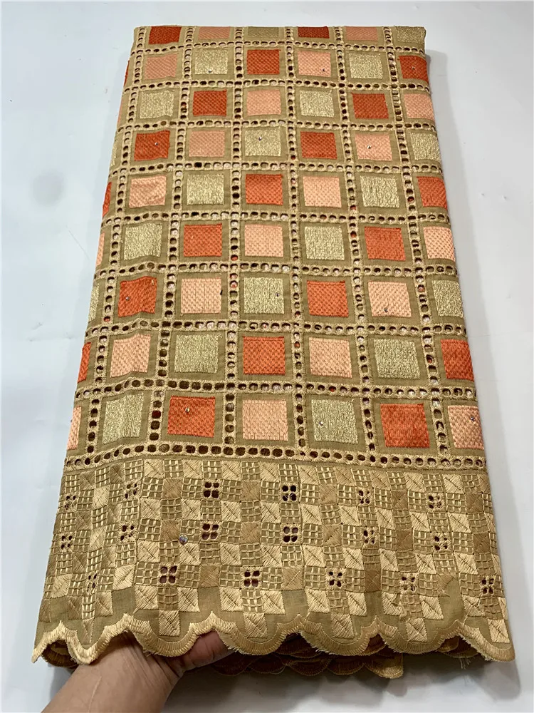 Горячая Распродажа swiss вуаль кружева камни вышитые хлопчатобумажная ткань