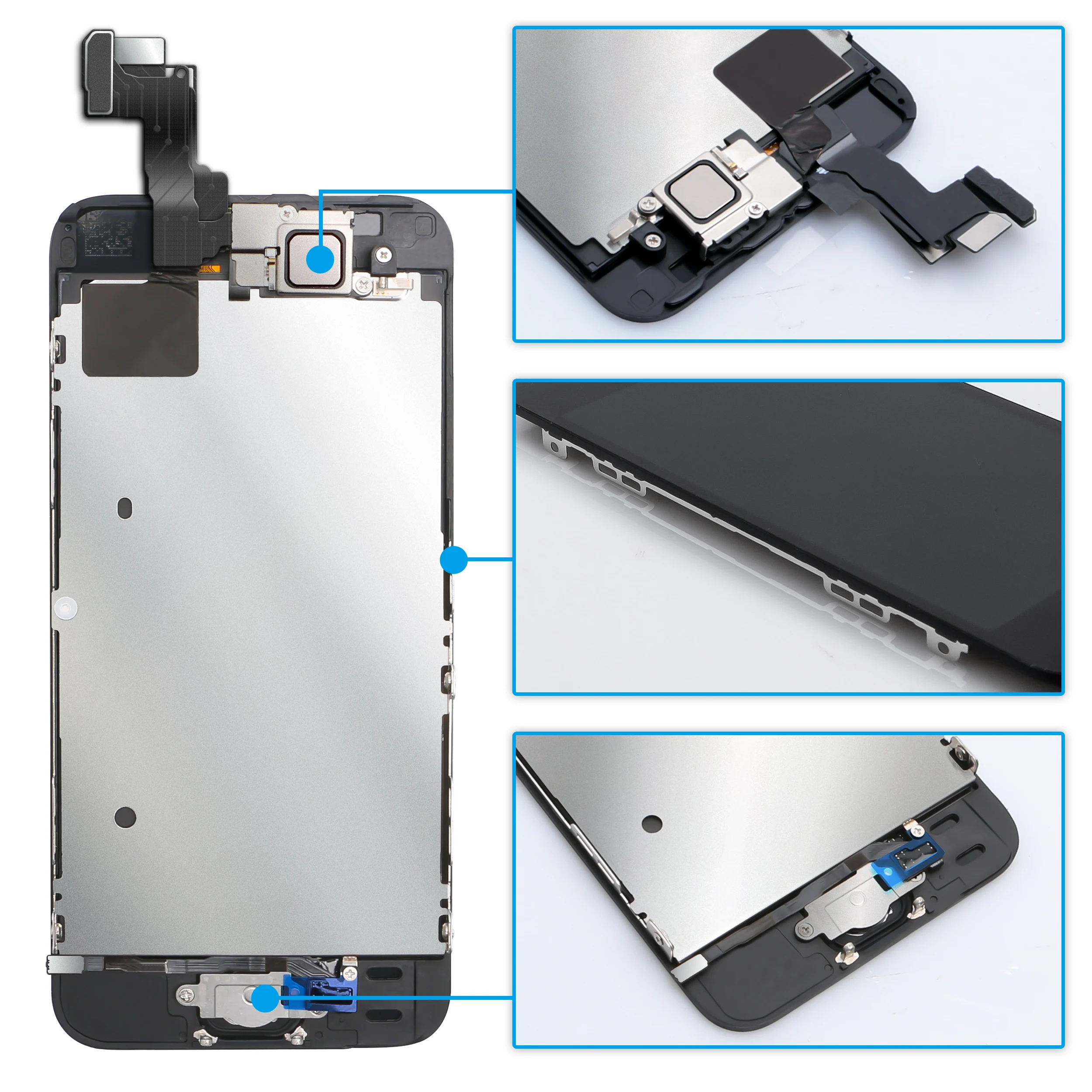 AAA + полная сборка жк экран для iPhone 5 5S 5C 6 6S Plus дисплей сенсорный дигитайзер рамка с