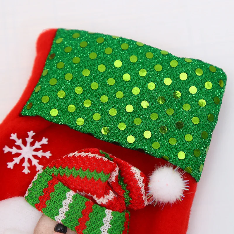 

Christmas Gloves Children's Candy Christmas Tree Pendant Restaurant Desktop Tableware Gift Bag.