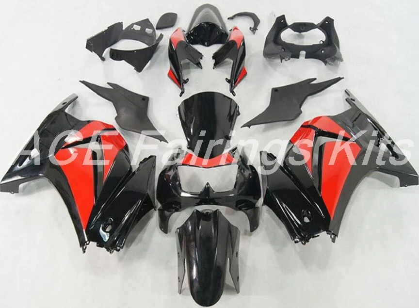 New ABS fairing kit for Kawasaki Ninja 250 EX250 ZXR250 2008-2014 08 09 10 11 12 13 14 Fairings (Injection mold) hot black red | Автомобили