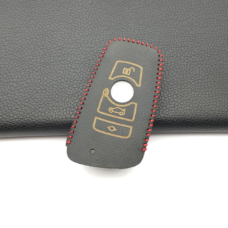 3 кнопки 100% кожи автомобиль дистанционного брелок в виде ракушки Чехол для BMW M1 M2 M3