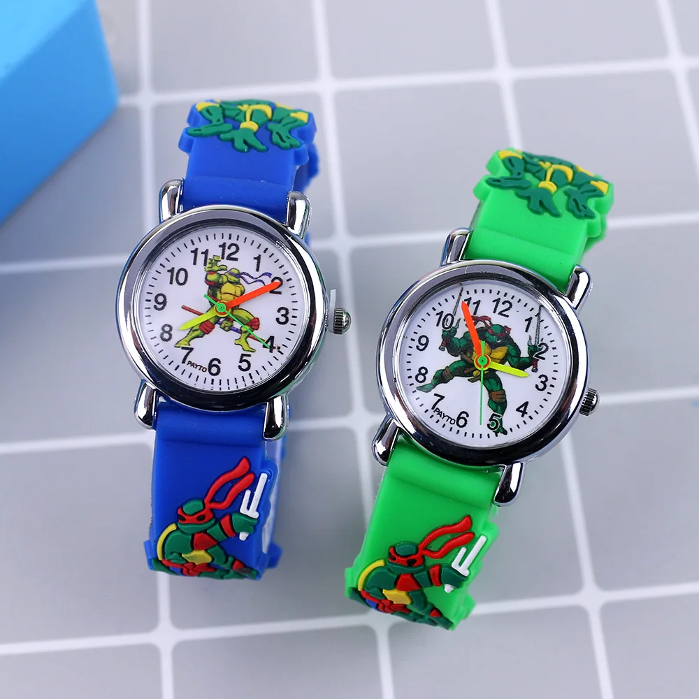 Новые высококачественные 3D Мультяшные детские часы, резиновые часы для девочек и студентов, кварцевые наручные часы для мальчиков, reloj infantil