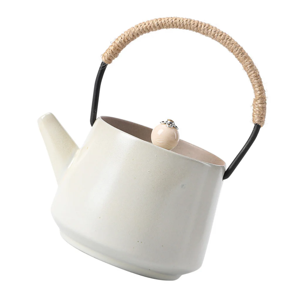 

1PC Vintage Ceramic Teapot with Handle Household Japanese-style Kungfu Teapot