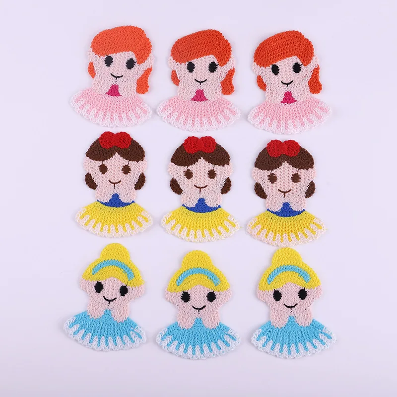 

Hot selling kindergarten embroidery paste environmental protection cloth paste accessories patch color cartoon embroidery