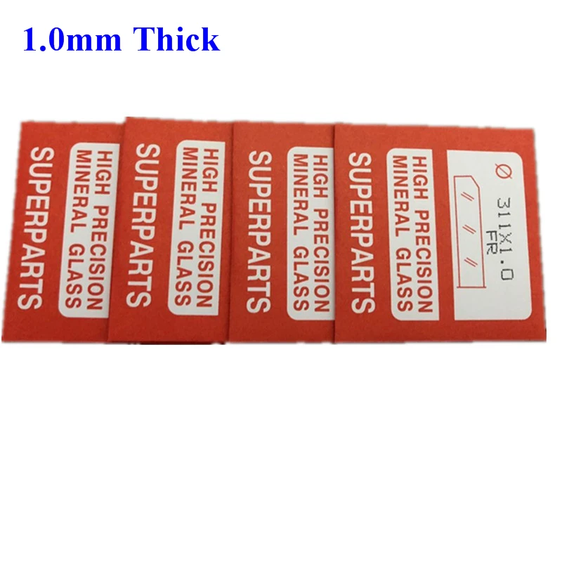 Качественное Стекло для часов с минеральным кристаллом Плоская Круглая