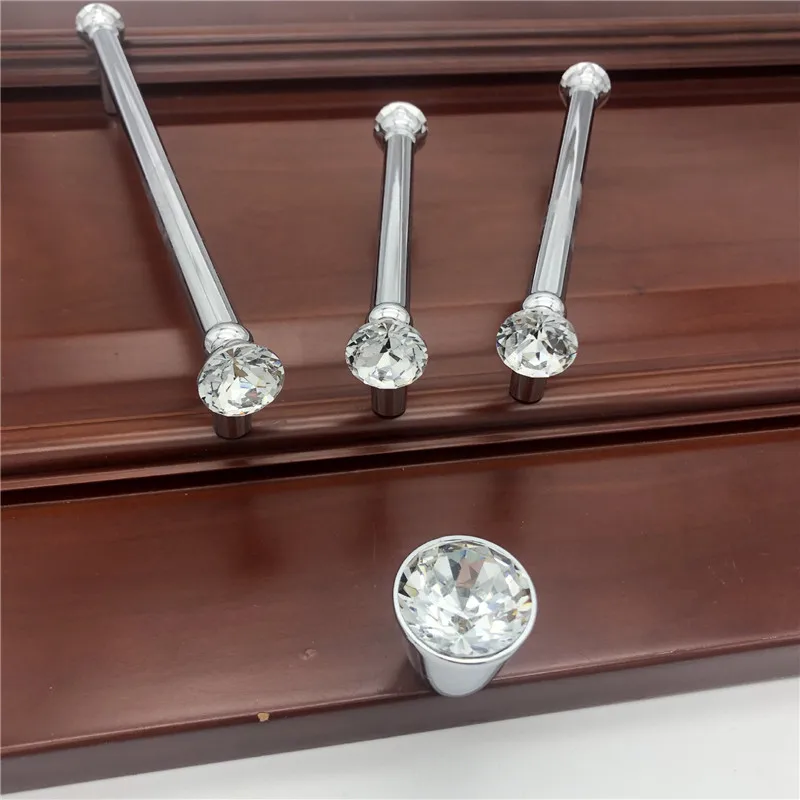 KK & FING Роскошные Алмазные Хрустальные Ручки яркие золотые цинковые сплав