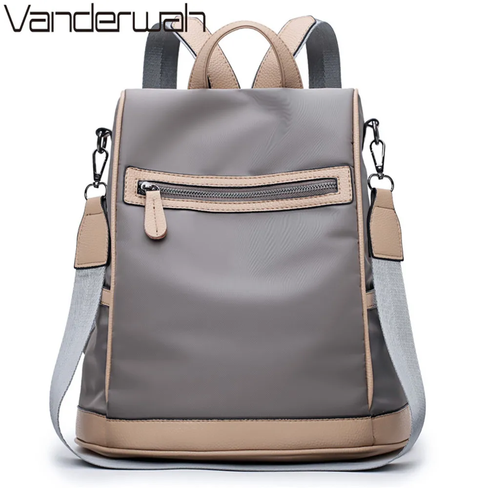 Женский рюкзак в стиле преппи водонепроницаемые Рюкзаки из ткани Оксфорд