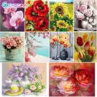 GATYZTORY Алмазная вышивка, цветы, полная вышивка, квадратная алмазная живопись, Алмазная мозаика, полная вышивка крестиком, домашний декор