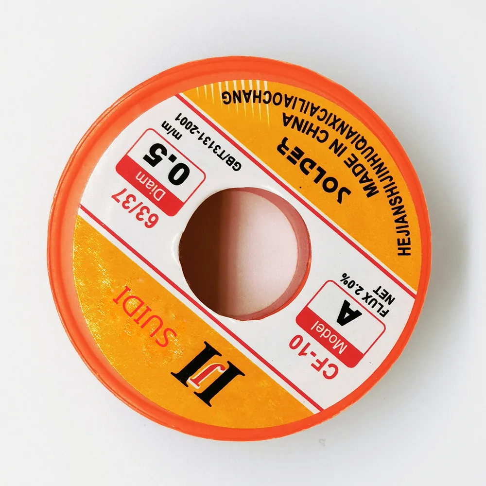 

50g 0.5/0.6/0.8/1.0 63/37 FLUX 2.0% 45FT Tin Lead Tin Wire Melt Rosin Core Solder Soldering Wire Roll No-clean