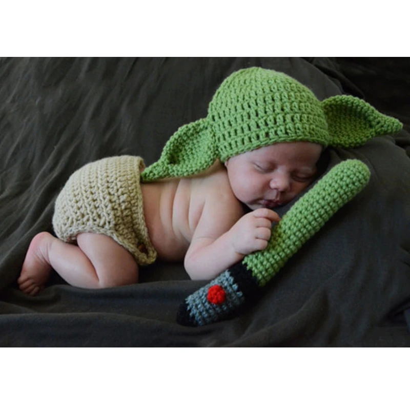 

Newborn Boy Girl Baby Crochet Knit Costume Photography Photo Prop Hat Outfit Set P15C