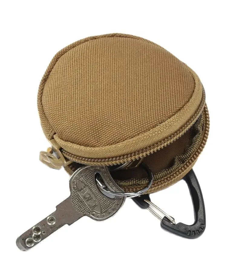 Outdoor Supplies Triangle Buckle Round Parts Bag Earphone Bag MOLLE System Small Hanging Bag