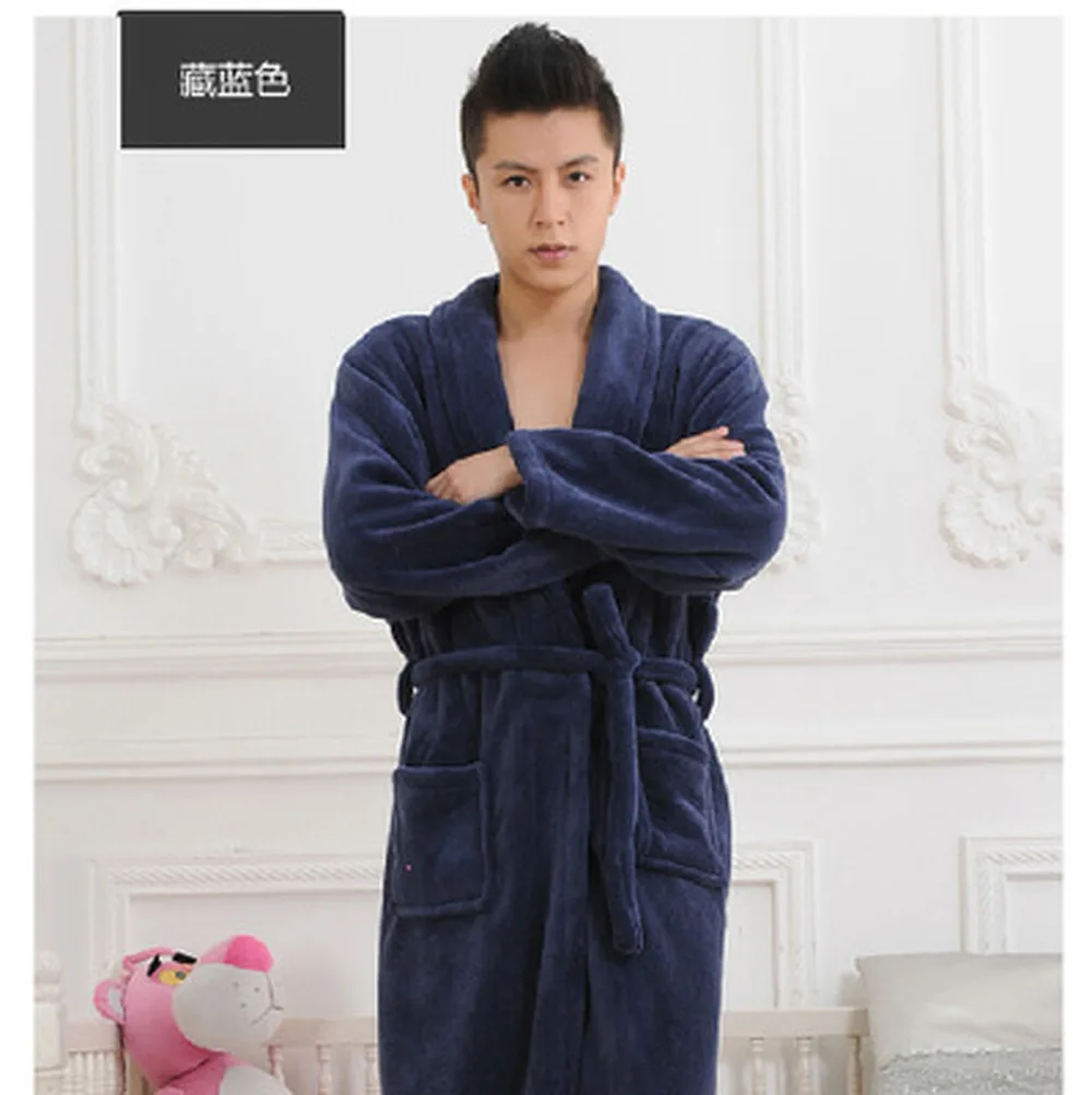 LISN 2018 осенняя и зимняя горячая Распродажа халат толстый коралловый флис