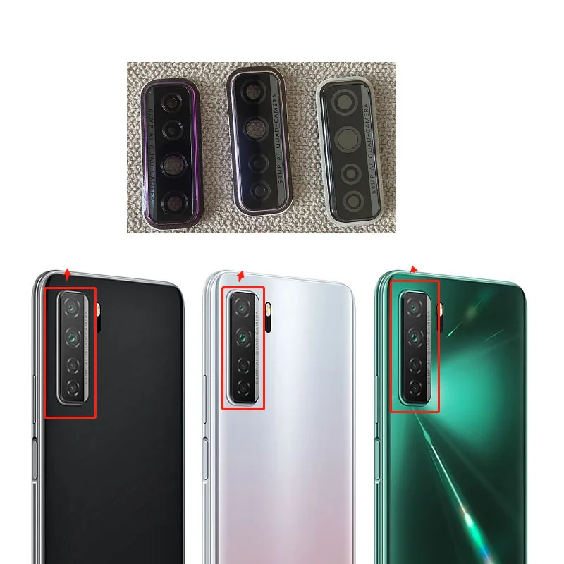 

Для Huawei P40 Lite 5G задняя камера объектив стеклянный объектив задняя камера объектив стеклянная рамка для Huawei Nova 7 SE запасные части для ремонта