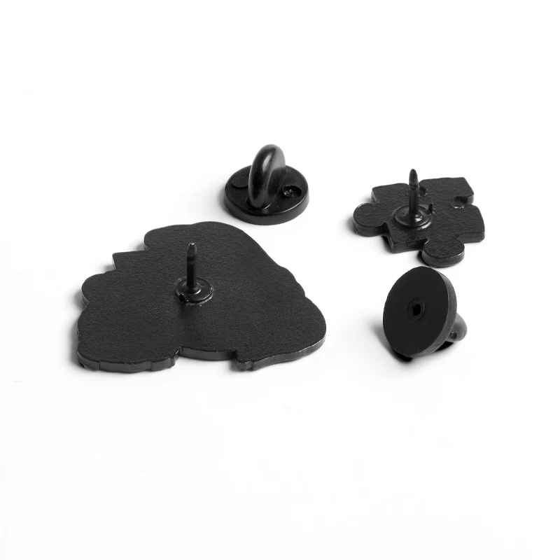 Punk face enamel pin Horror Puzzle woman badge brooch Scary black and white Denim jackets Lapel Gothic jewelry gift | Украшения и