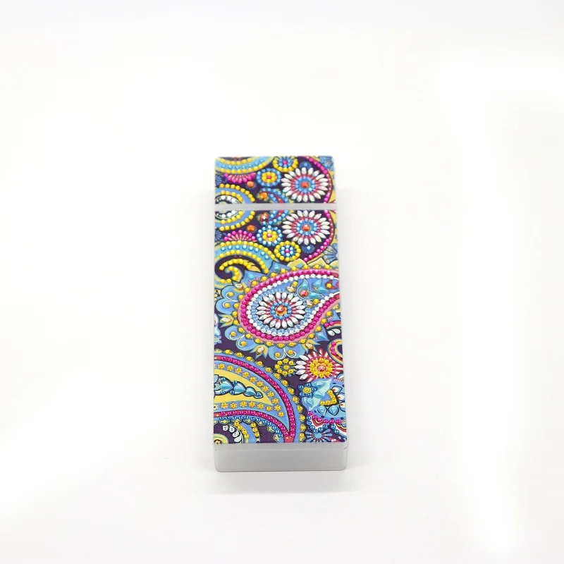 Diy Mandala Special Shaped Diamond Painting Pencil Case Stationery Box 2 Grids Embroidery 3Hz8 | Дом и сад