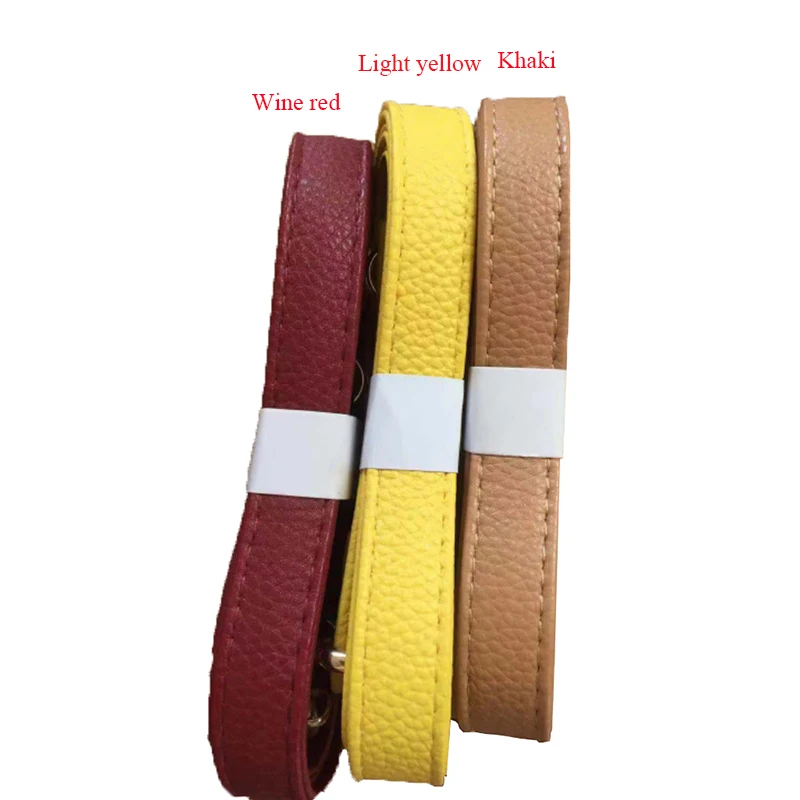 

Fashion PU Leather Shoulder Strap Crossbody Bag Strap Long Double-layer Replacement Bag Belt DIY Buckle Bag Accessories