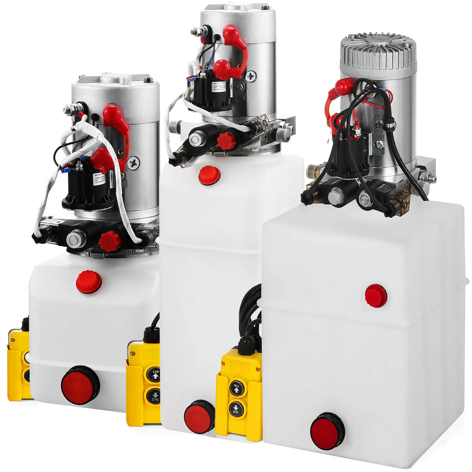 12 В гидравлический насос двойного действия пластиковый резервуар 4/6/л