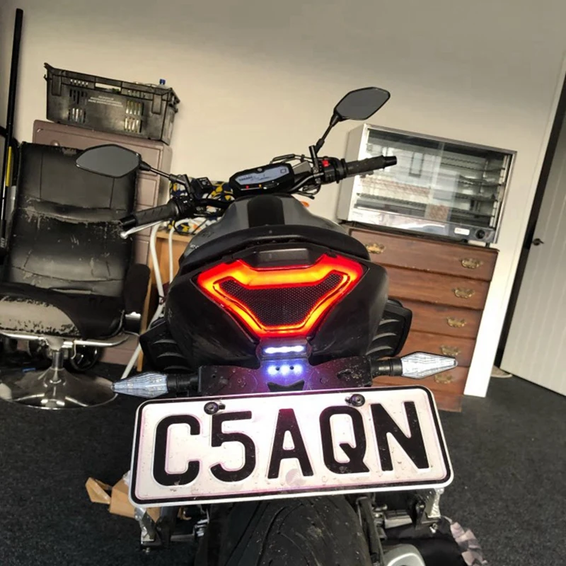 Задний фонарь для мотоцикла тормозной сигнал поворота плавная вспышка Yamaha YZF R3 R25