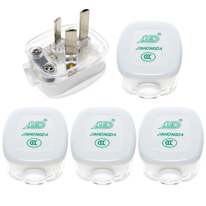 

5 Pack - China Standard 3-Pin DIY Rewireable Power Plug AC100~250V 10A