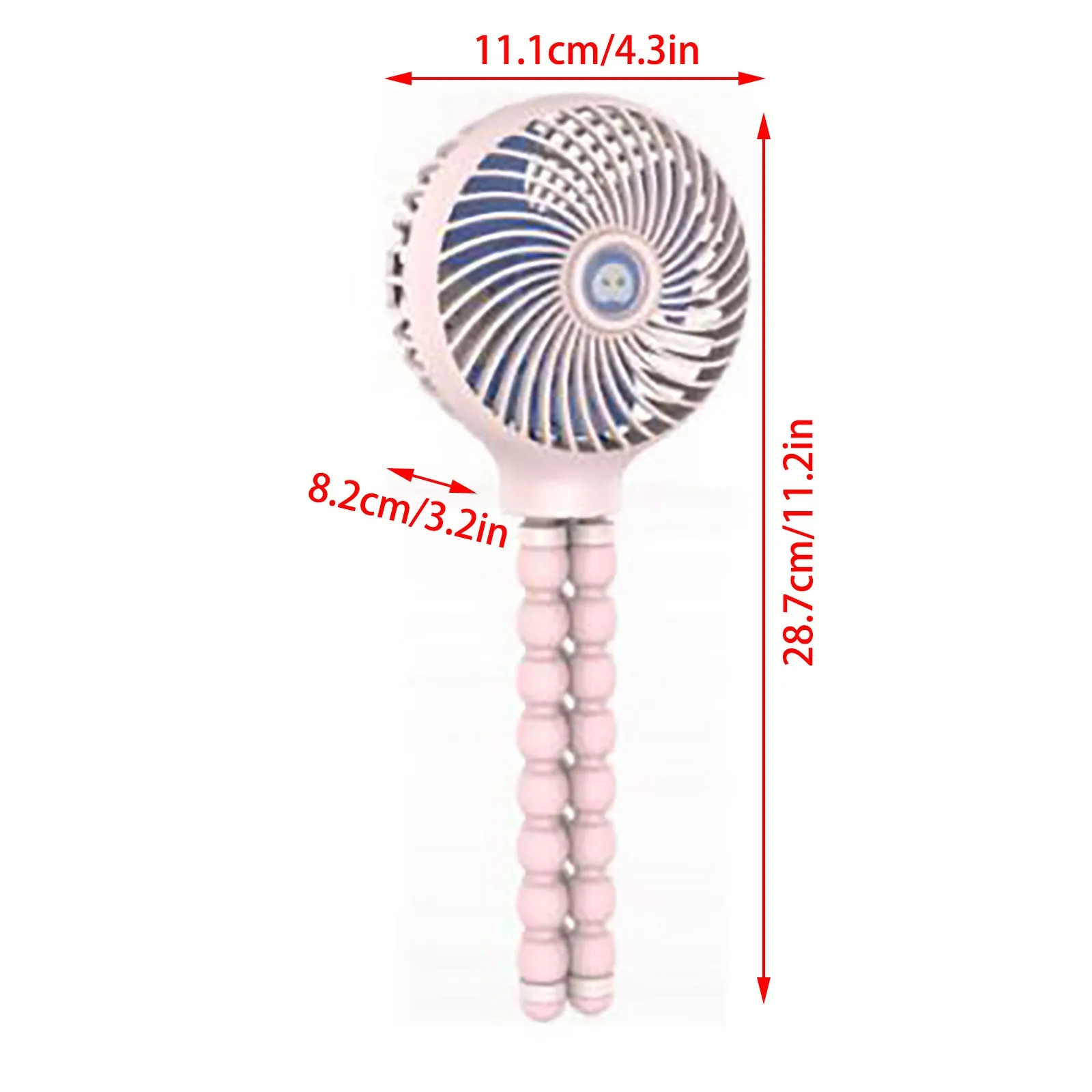 

Mini Portable Hanging fan Octopus Shape Stand Adjustable Handheld USB Charging Fan Cooler for Baby Stroller Student desktop fan