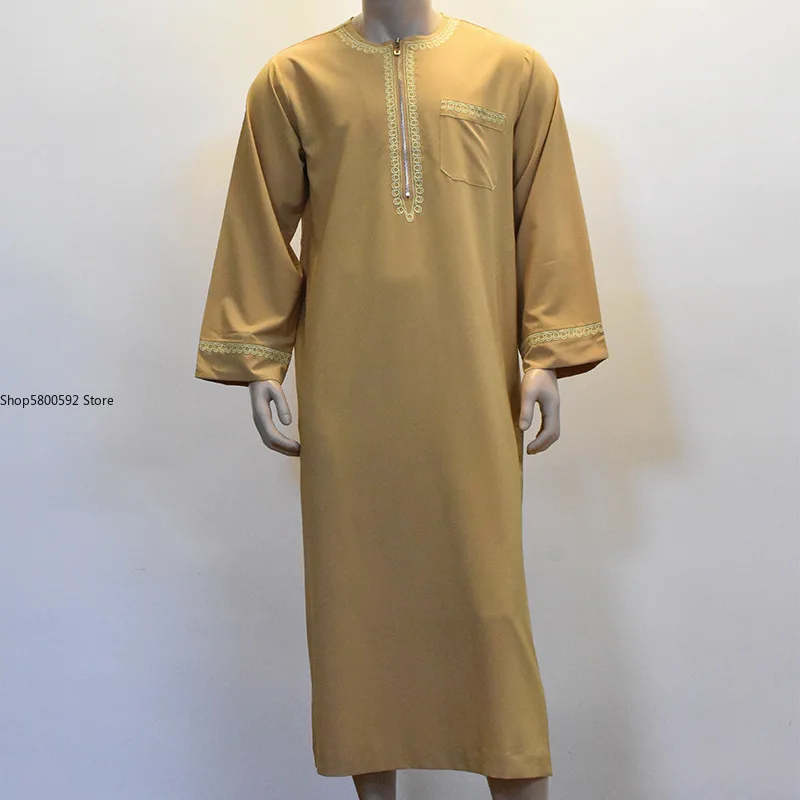Arabic Abaya Homme Pakistan Saudi Arabia Muslim Dress Oman Islamic Clothing Men Caftan Marocain Ropa Arabe Hombre Elbise Erkek