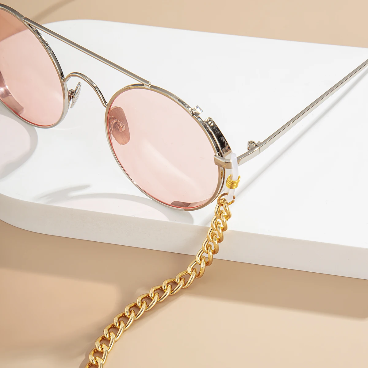 

Simple Aluminum Link Chains on the Neck Holder for Glasses Sunglasses Strap Cord for Hang Eyeglasses Fashion Women Accessories