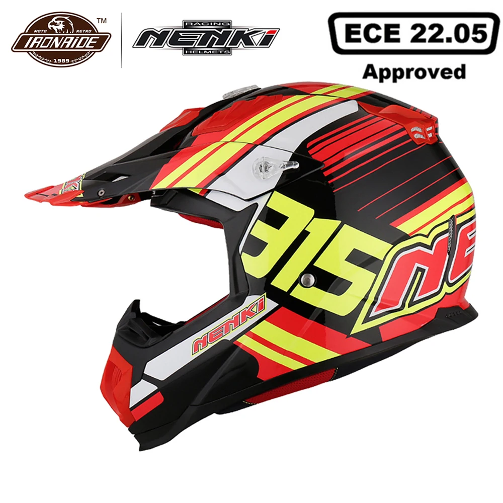 NENKI шлем для мотокросса мотоциклетный внедорожный Casco Moto ECE Сертификация|Шлемы| |