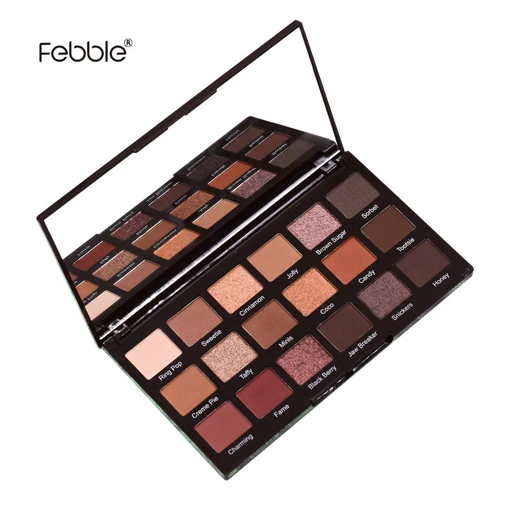 Тени для век Febble 18 цветов шоколадные мерцающие матовые блестящие Звездные тени |