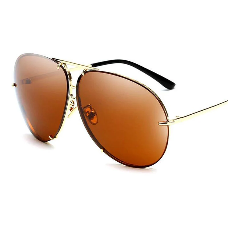 Солнцезащитные очки авиаторы UV400 для мужчин и женщин модные большие солнечные
