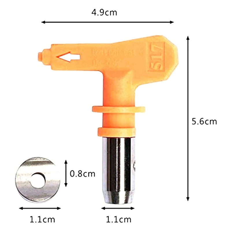 Акция! Насадки для распыления краски безвоздушные двусторонние 3 шт. детали