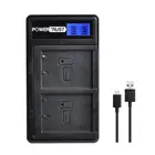 Зарядное устройство с двумя USB-портами и ЖК-дисплеем