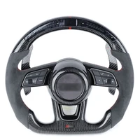 custom alcanta ra carbon fiber steering wheel for aud i rs3 rs4 rs5 rs6 rs7 led steering whee