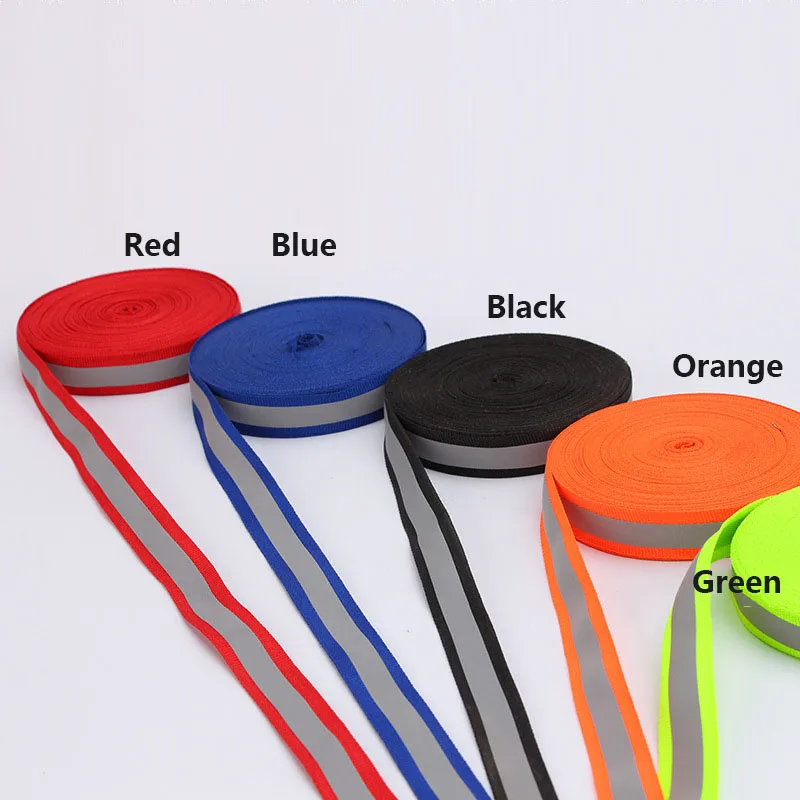 5 ярдов Светоотражающие Полоски Безопасность Серебристая отражающая пришить