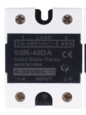 SSR-40DA Полупроводниковое реле 40DA SSR 25DA 10DA твердотельное реле постоянного тока в переменный ток 4-32VDC Вход 24-480VAC Выход твердотельные реле промышленный одинарный черный SSR - Габаритные размеры: SSR-40DA