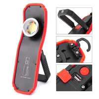 d2 portable usb rechargeable led work light flashlight torch magnetic cob lantern hanging outdoor camping hook lamp power light