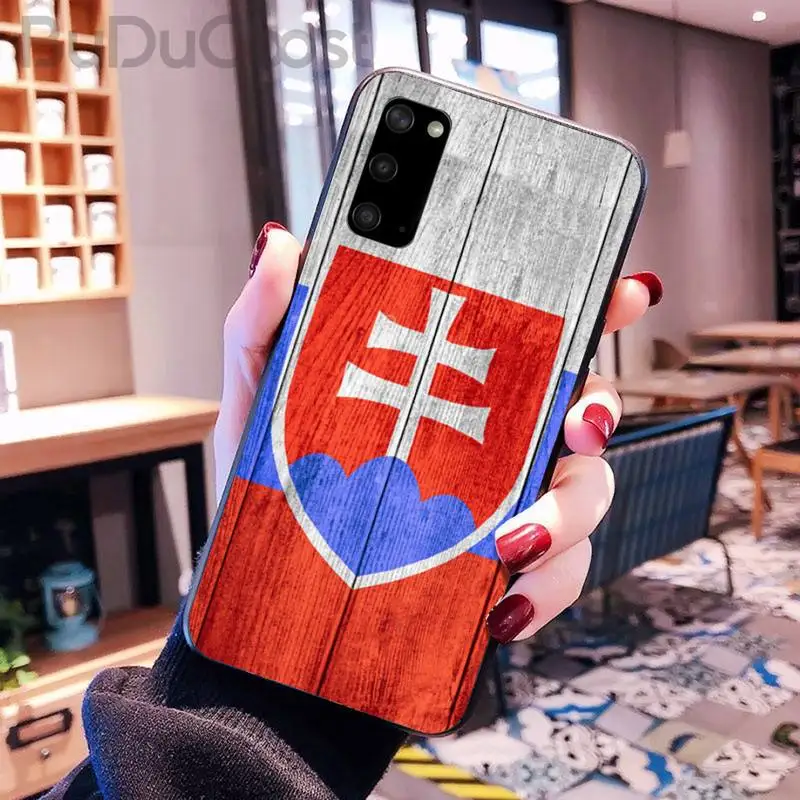 

Slovakia flag Phone Case for Samsung S20 plus Ultra S6 S7 edge S8 S9 plus S10 5G