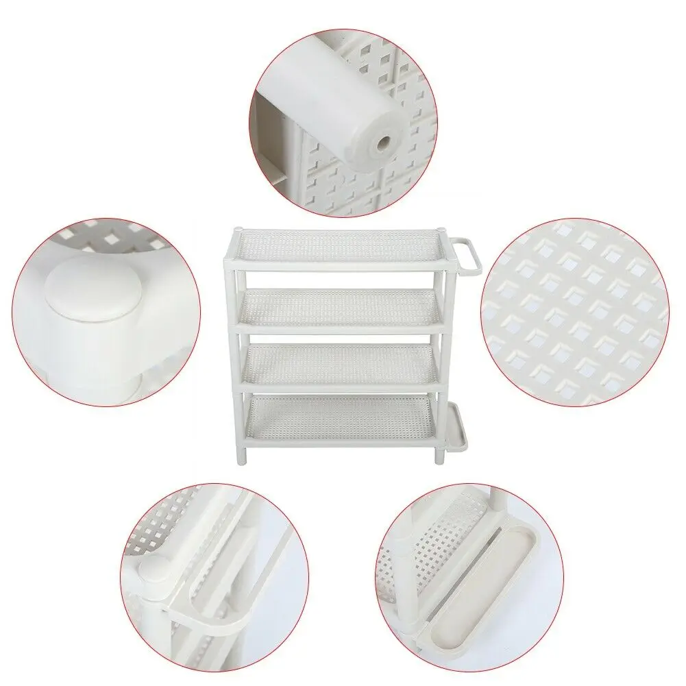 Современный 4 слоя Пластик ванная комната угловая полка для хранения Организатор