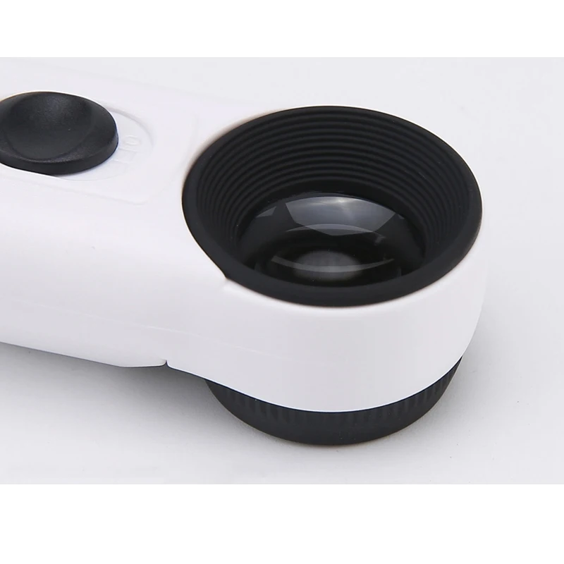 Увеличительное очки со светодиодными огнями освещения 20X Лупа с ручкой прямая