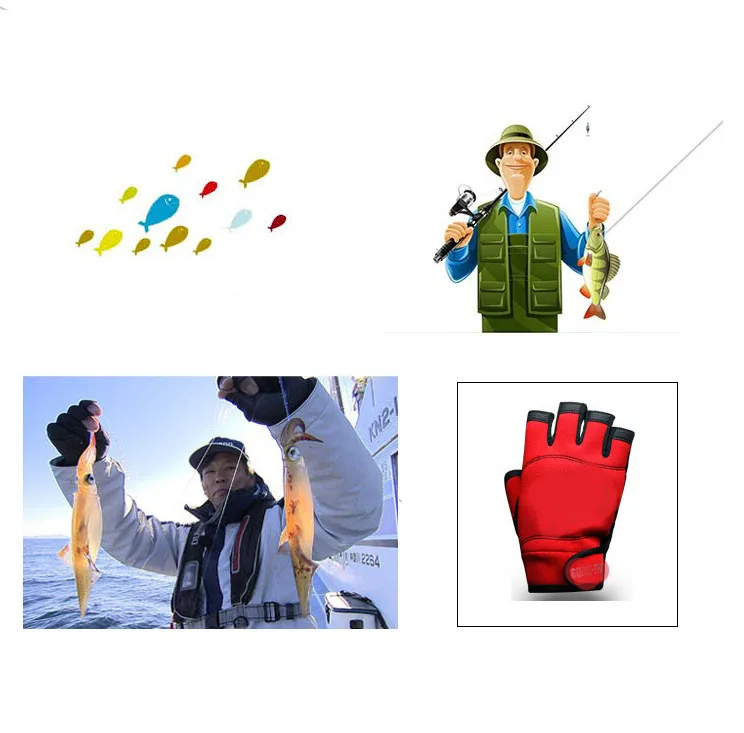

High-quality outdoor breathable fishing gloves 3 fingers cut water-proof sports gloves