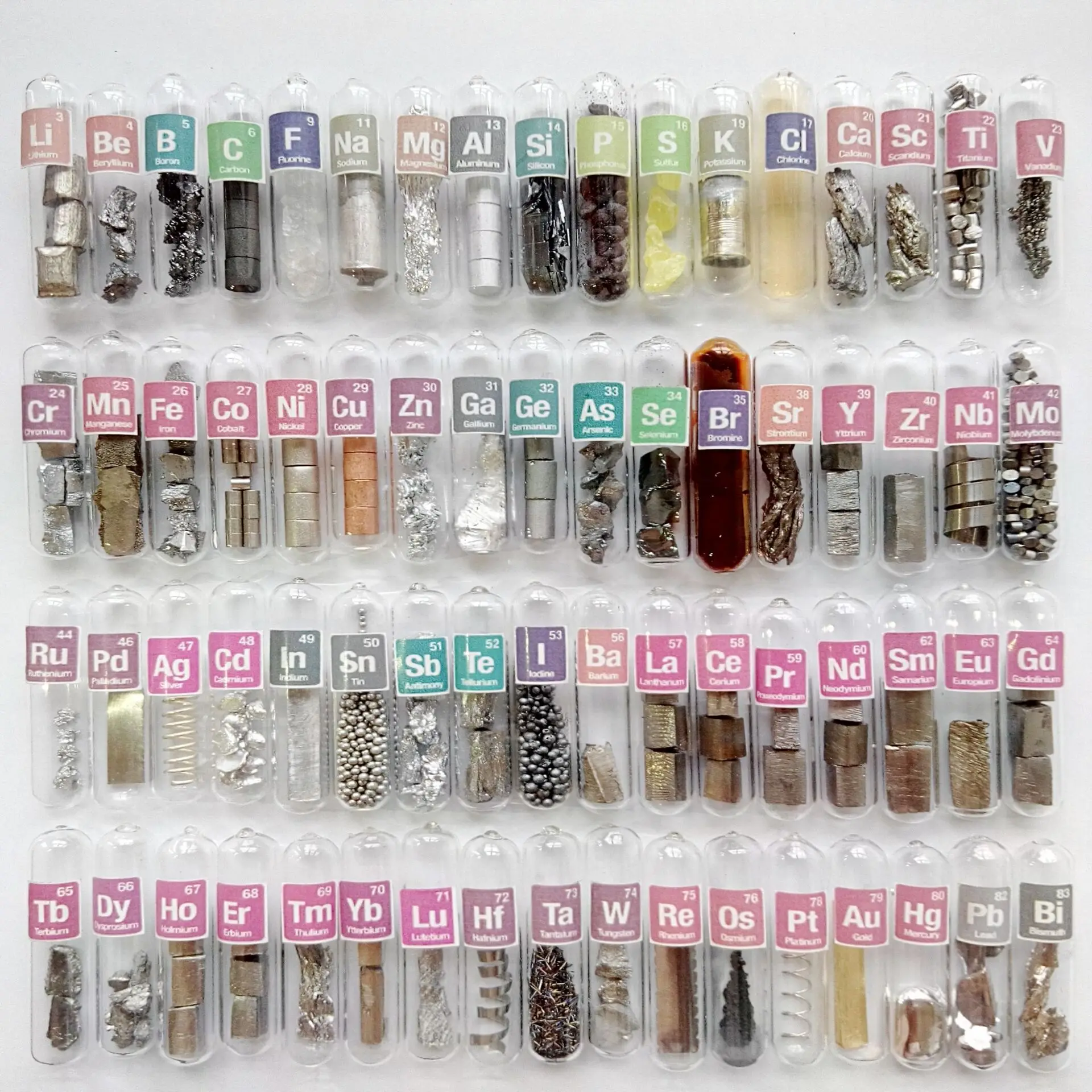 

Glass seal element set Mini type 68 kinds metals