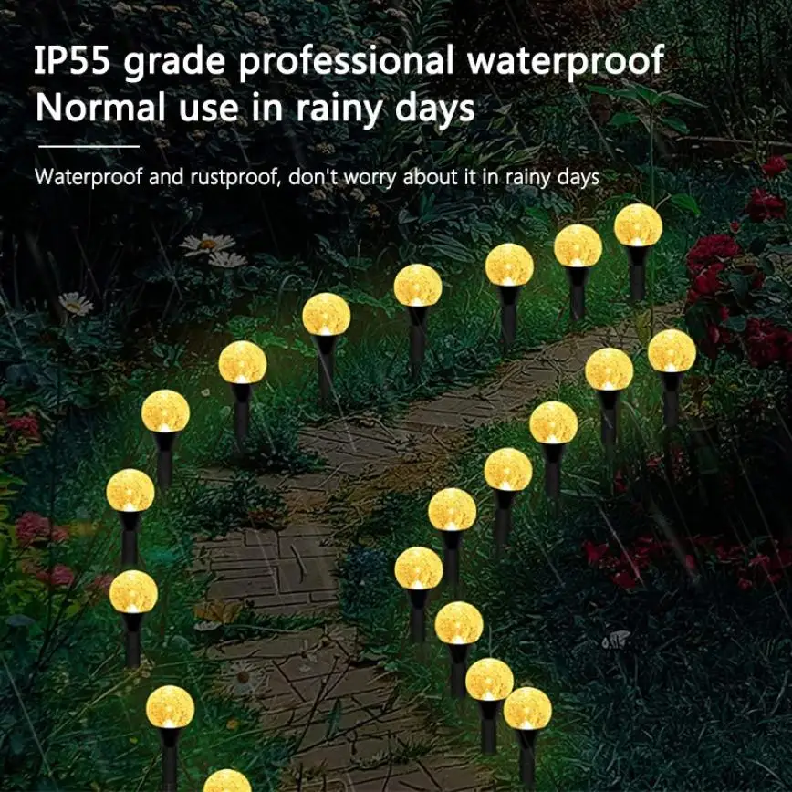 

Водонепроницаемая светодиодная гирсветильник на солнечной батарее, 10/15/20/30