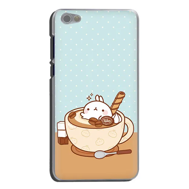 H10 EWAU kawaii чай с Molang кекс жесткий чехол для телефона для Xiaomi Redmi Note 4 4X5 6 7 8 pro 5A Prime - Цвет: H10