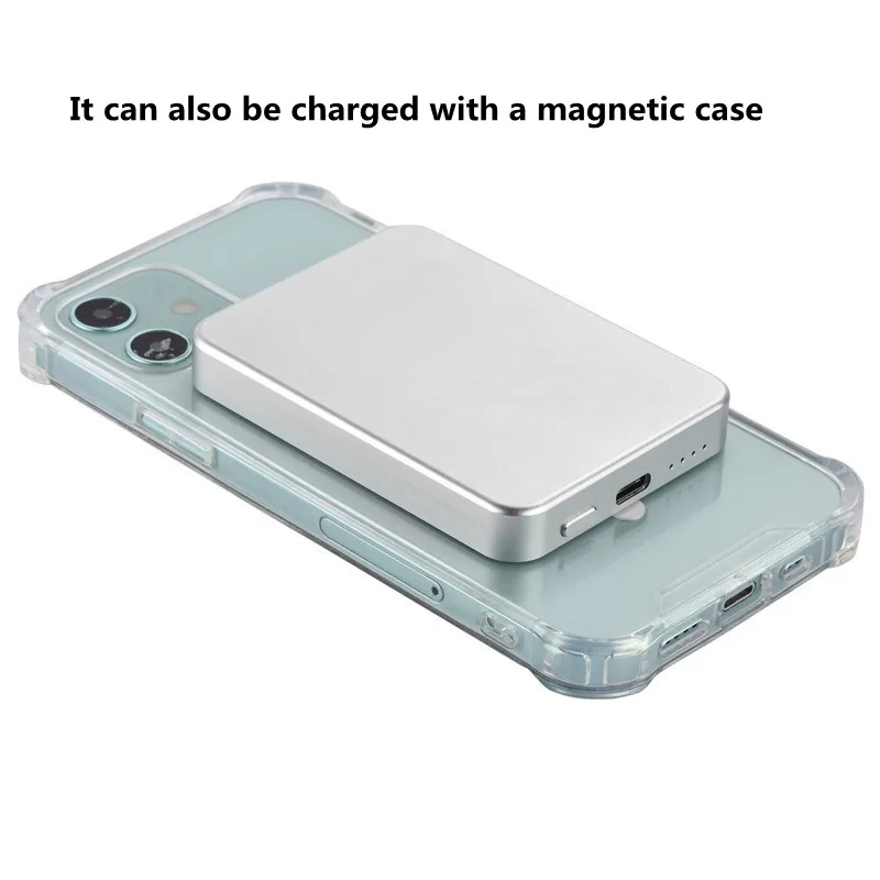 

Power Bank 5000mAh Wireless Charging For MagSafe Powerbank For iPhone 12 Pro Max Mini Xiaomi Portable Magnetic Wireless Charger