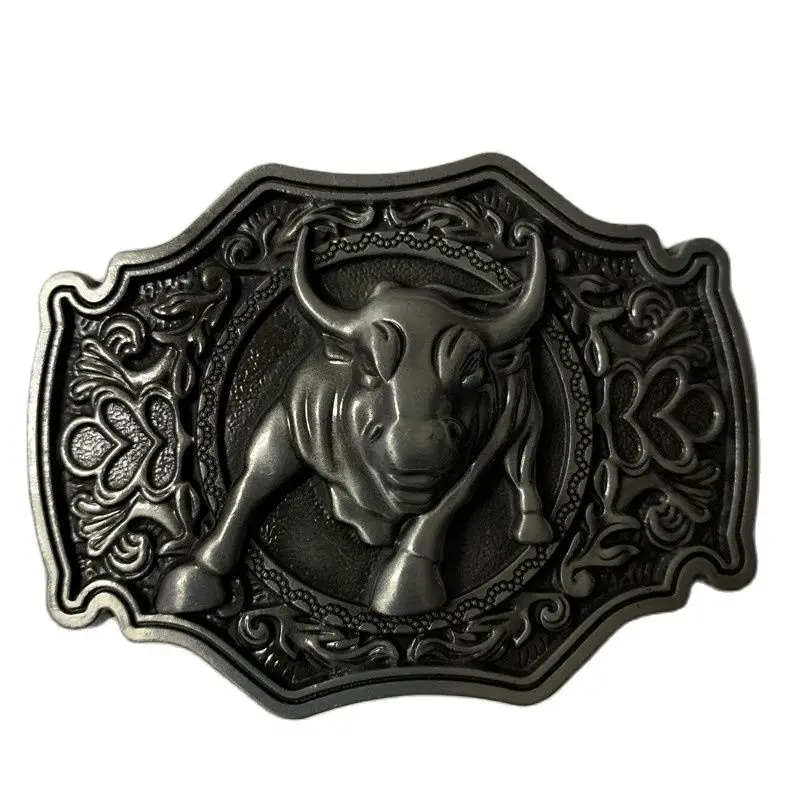 Розничная продажа новый стиль крутая 3D серебряная металлическая пряжка ремня