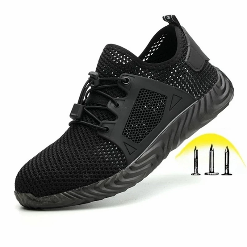 

Indestructible Ryder Shoes Men and Women Steel Toe Toe Work Safety Shoes Puncture-Proof Boots Lightweight Breathable Sneakers