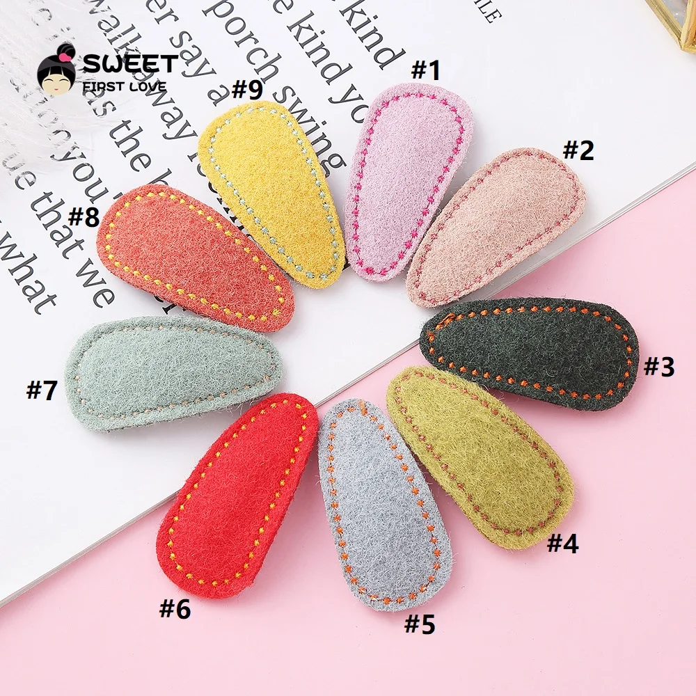 Нейлоновые заколки для волос BB милые нитки с каймой однотонные головные уборы