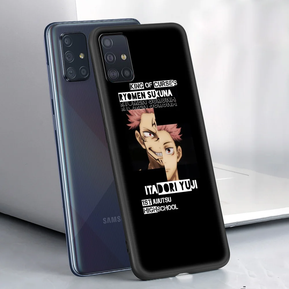 

Jujutsu Kaisen Luxury Soft TPU Case for Samsung Galaxy A21S A51 A71 A12 A02S A21 EU A32 A52 A72 5G A41 A31 Phone Coque