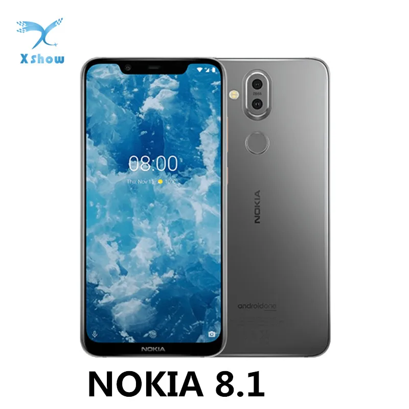 NOKIA 8,1 глобальная версия смартфона 6,1" 4/6 ГБ Оперативная память 64/128 ГБ Встроенная память Snapdragon 710 Android 10 3500 мАч Зарядное устройство для зарядки мобильного телефона