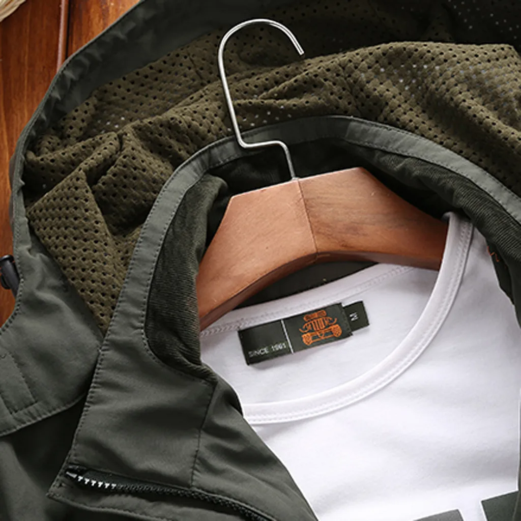 Мужская ветрозащитная водонепроницаемая куртка модная уличная спортивная